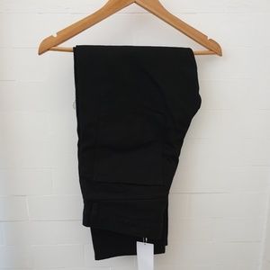 uniqlo straight ankle black jean